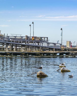 Punta Del Este, Uruguay, Ekim - 2018 - Kış gün olay yerinde bağlantı noktası Punta del este şehir, Uruguay
