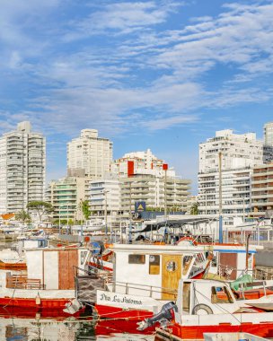 Punta Del Este, Uruguay, Ekim - 2018 - Cityscape olay yerinde bağlantı noktası Punta del este şehir, Uruguay