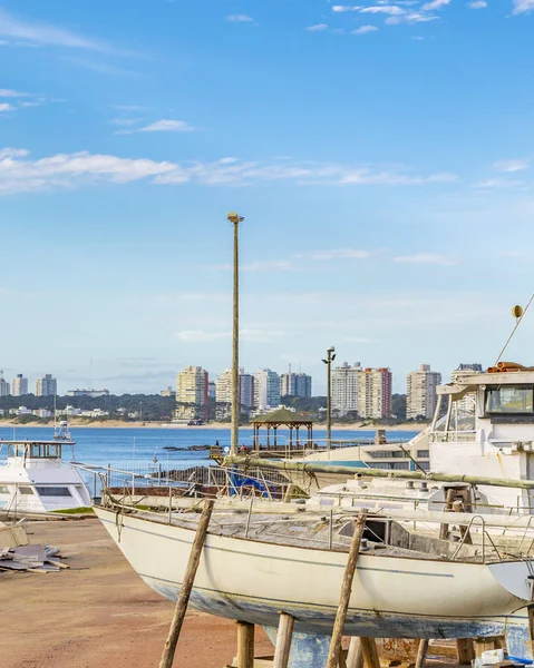 Punta Del Este Uruguay Oktober 2018 Båtar Och Båtar Som — Stockfoto