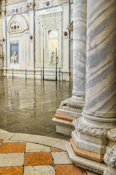 Interior Detail View Old Church Historic Center Venice Italy — Stock Photo, Image