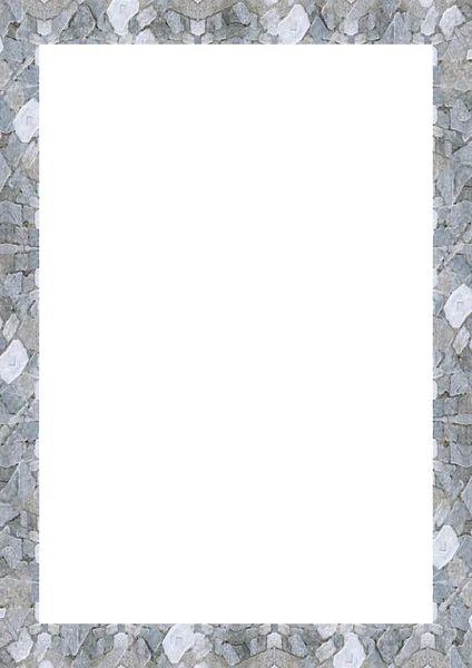 Bílé Rám Pozadí Zdobené Texturované Okraje Designu — Stock fotografie