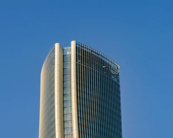 Exterior Bajo Ángulo Tiro Moderno Edificio Contemporáneo Distrito Vida Ciudad — Foto de Stock