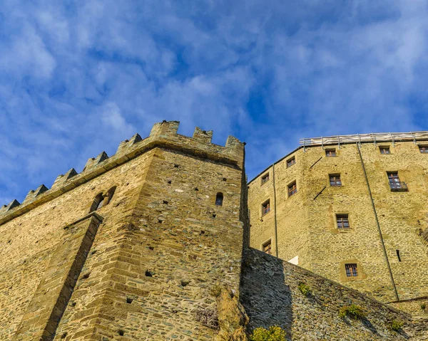 Aussenansicht Der Abtei San Michele Sacra Auf Dem Gipfel Des — Stockfoto