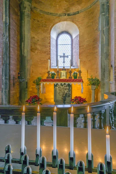 Vue Intérieure Célèbre Abbaye Sacra San Michele Située Dans Quartier — Photo