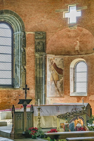 Widok Wewnątrz Słynnego Sacra San Michele Opactwa Który Znajduje Się — Zdjęcie stockowe