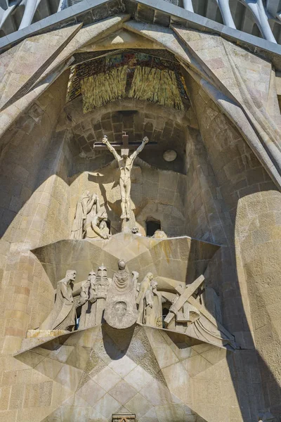Jesus Christus Suclpture Modernen Stils Der Außenseite Des Tempels Der — Stockfoto