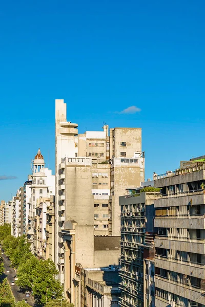 Hava Perspektif Görünüm Julio Street Ana Caddenin Şehrin Montevideo Uruguay — Stok fotoğraf