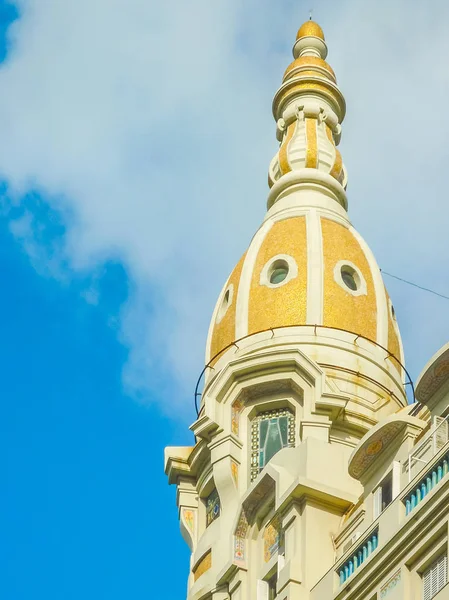 Niedrigwinkel Ansicht Eklektischen Stil Architektur Bei Julio Street Montevideo Downtown — Stockfoto