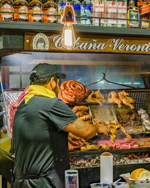 Montevideo Uruguay Abril 2018 Vista Interior Mercado Alimentar Tradicional Bairro — Fotografia de Stock