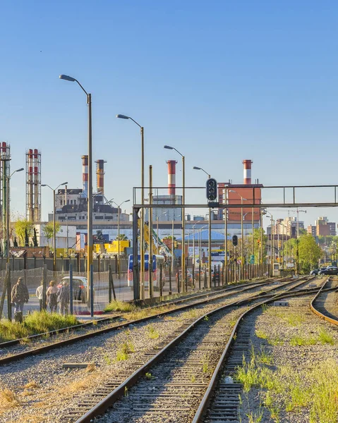 Montevideo Uruguay Oktober 2018 Lege Spoorweg Het Oude Treinstation Stad — Stockfoto