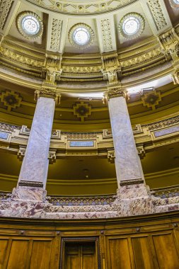 Milletvekillerinin yasama uruguay palace, Montevideo, Uruguay, Ekim - 2018 - boş odası.