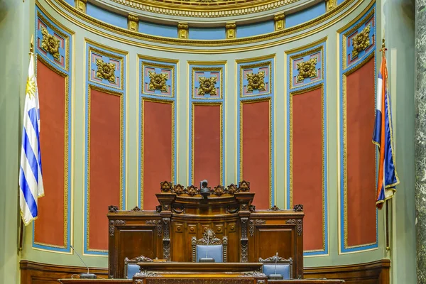 Montevideo Uruguai Outubro 2018 Câmara Vazia Senadores Palácio Legislativo Uruguai — Fotografia de Stock