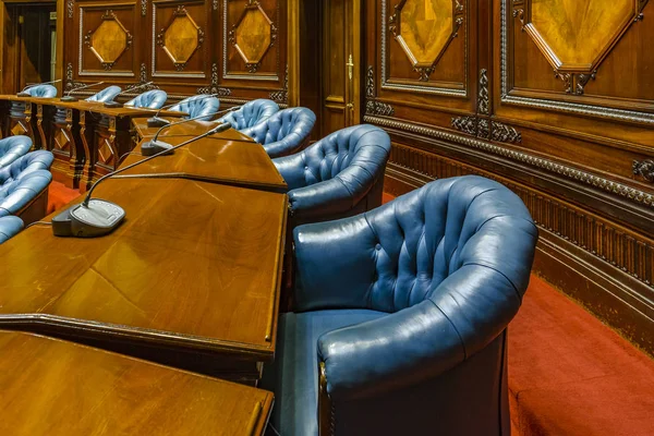 Montevideo Uruguay October 2018 Empty Chamber Senators Legislative Palace Uruguay — Stock Photo, Image