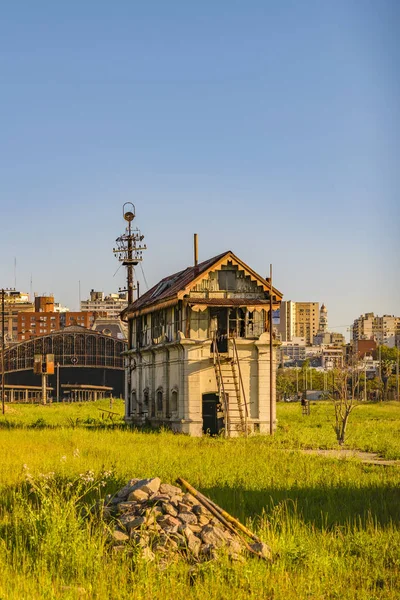 Estación Tren Abandonada Con Plataforma Distrito Aguada Montevideo Uruguay — Foto de Stock