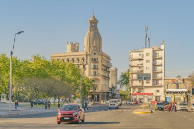 Montevideo, Uruguay, Ekim - 2018 - kentsel gün sahne Avenue şehirde montevideo, Uruguay