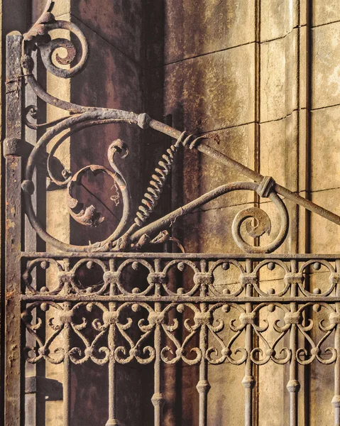 Iron Ornate Door Detail Background Photo — Stock Photo, Image