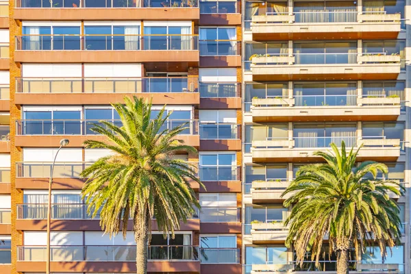 Budynki Mieszkalne Nabrzeża Dzielnicy Buceo Mieście Montevideo Urugwaj — Zdjęcie stockowe