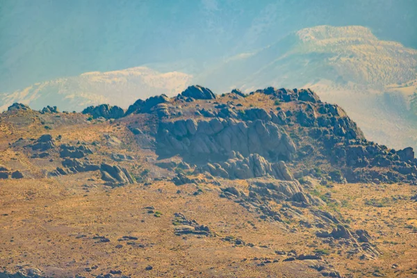 从智利和山的窗口平面鸟图 — 图库照片
