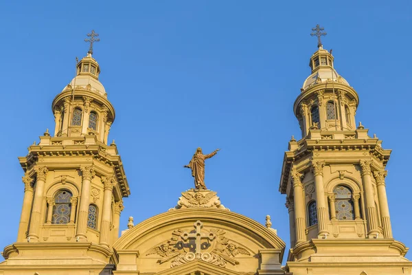 Aussendetailaufnahme Der Berühmten Kathedrale Der Metropole Armas Platz Santa Cruz — Stockfoto