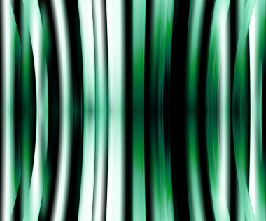 Dijital teknik soyut geometrik sentetik dalga desen arkaplan tasarımı yeşil renklerde