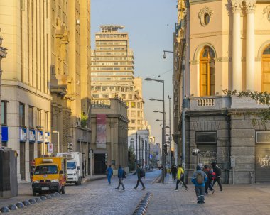 Santiago De Chile, Chile, armas Meydanı, santiago de chile şehrinde en ünlü Meydanı - 2018 - gün kentsel mahallinde olabilir.