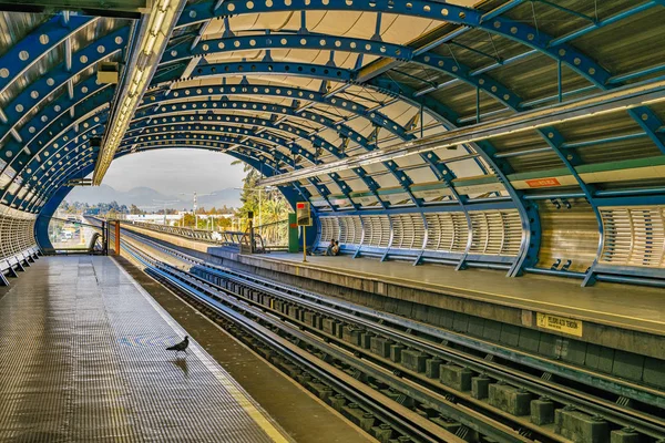 Tom Santiago Chile Tunnelbana Plattform Dagtid — Stockfoto