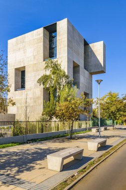 Santiago De Chile, Şili, Mayıs ayında santiago de chile, Katolik Üniversitesi'nde bina yenilik Merkezi - 2018 - dış görünümünü Şili