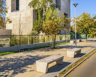 Santiago De Chile, Şili, Mayıs ayında santiago de chile, Katolik Üniversitesi'nde bina yenilik Merkezi - 2018 - dış görünümünü Şili