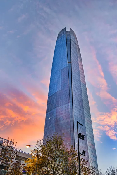 科斯塔内拉中心摩天大楼 智利圣地亚哥 — 图库照片