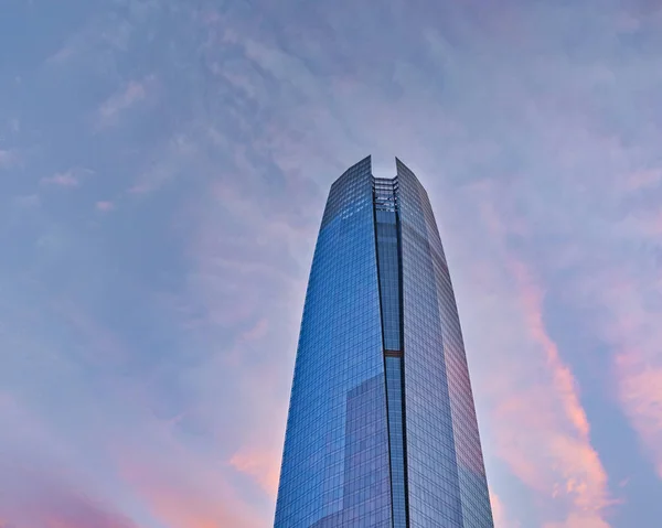 智利圣地亚哥 2018年5月 20185月 低角度拍摄科斯塔内中心摩天大楼大楼 — 图库照片