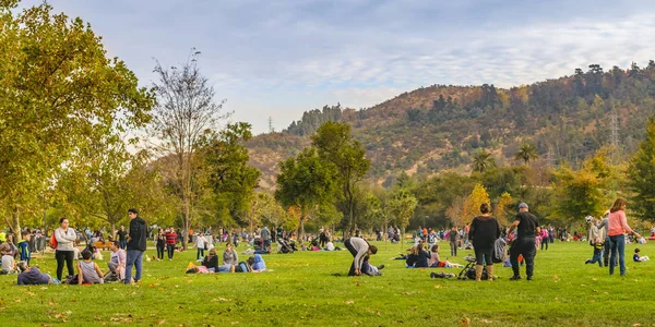 Santiago Chile Chili Mai 2018 Une Journée Automne Parc Bicentenaire — Photo