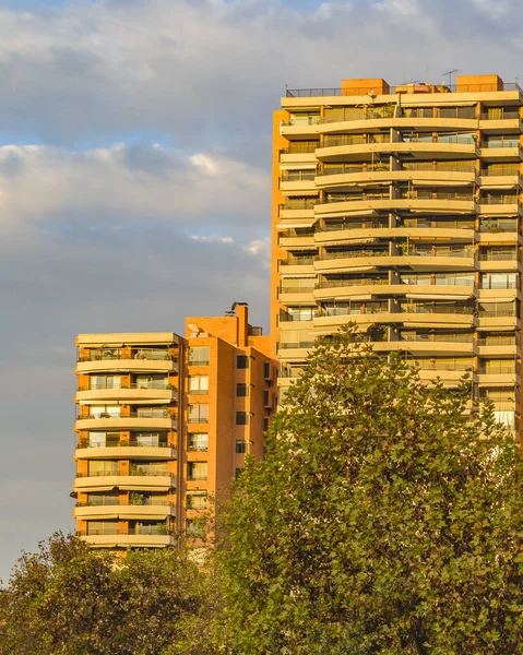 Budynki mieszkalne, Santiago de Chile — Zdjęcie stockowe