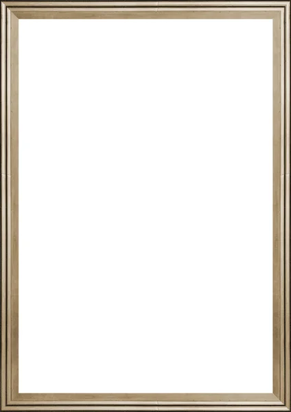 Белая рамка с формовочными деревянными краями — стоковое фото