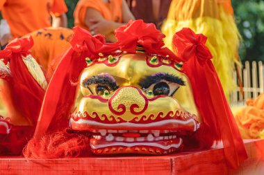 Aslan maskesi, Çin yeni yılı, Montevideo, Uruguay baş