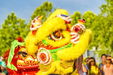 Lion Dance, Çin yeni yılı, Montevideo, Uruguay