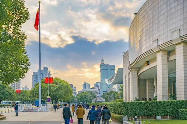 Place du Peuple, Shanghai, Chine — Photo