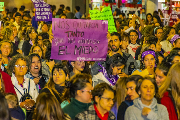 Women International Day March, Montevideo, Uruguay