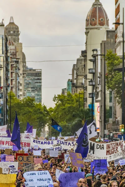 Giornata internazionale della donna marzo, Montevideo, Uruguay — Foto Stock