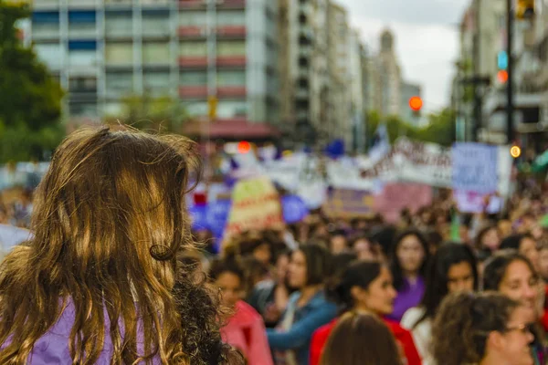 Kobiety Międzynarodowy Dzień marca, Montevideo, Urugwaj — Zdjęcie stockowe
