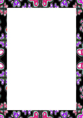 Beyaz bir çerçeve arka plan ile dekore edilmiş kenarları