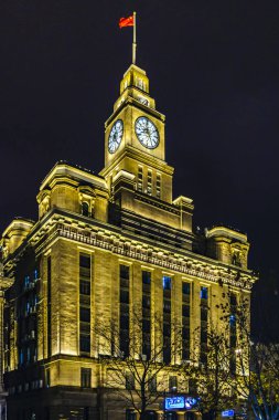 Eski tarzı bina, kent, Belediye, The Bund, Shanghai, Çin