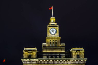 Eski tarzı bina, kent, Belediye, The Bund, Shanghai, Çin