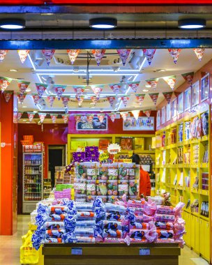 Sokak gıda mahkeme Market, Shanghai, Çin