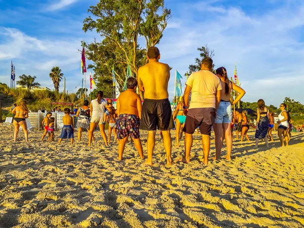 Άνθρωποι στην παραλία, Canelones, Ουρουγουάη — Φωτογραφία Αρχείου