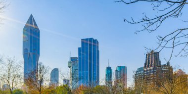 Halk Meydanı gökdelen sahne, Shanghai, Çin