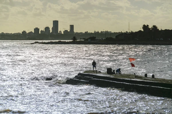 Montevideo Coastal Summer Scene, Uruguay — Stockfoto