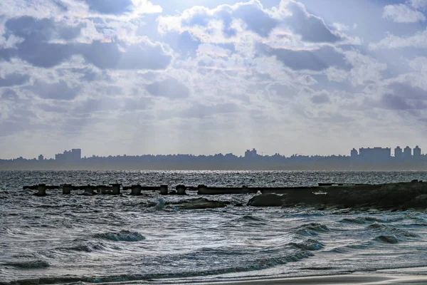 Grüner strand, montevideo, uruguay — Stockfoto