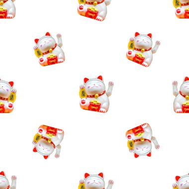 Maneki Neko Dikişsiz desen