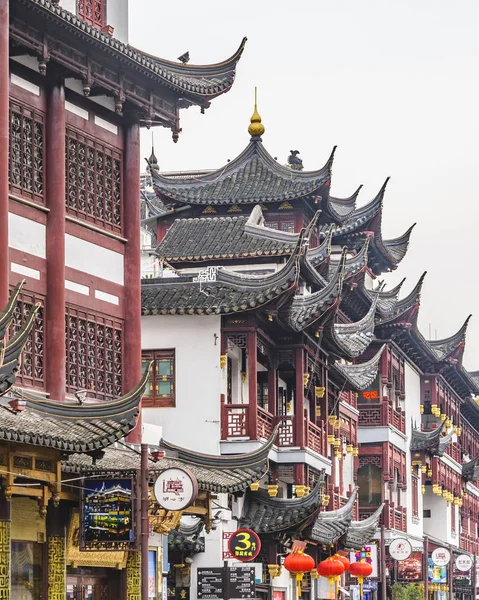 Commercial Old Street, Shanghai, China — Stock Photo, Image