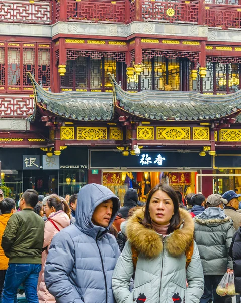 Commercial Old Street, Shanghai, Çin — Stok fotoğraf